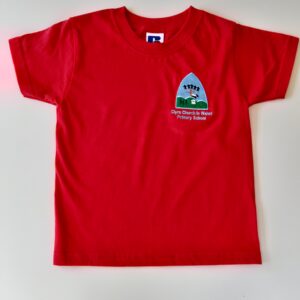 Clyro Primary School PE t-shirt red