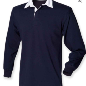 Brecknock YFC men's navy/white rugby top