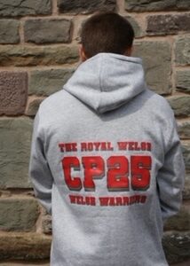 Cambrian Patrol hoodie with Unit back print and chest embroidery